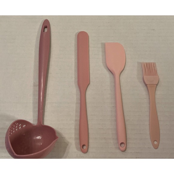 Set Of Four Nordic Pink Baking Cooking Utensils - Picture 1 of 1